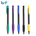 Comfortable rubber grip plastic mechanical pencils with eraser
